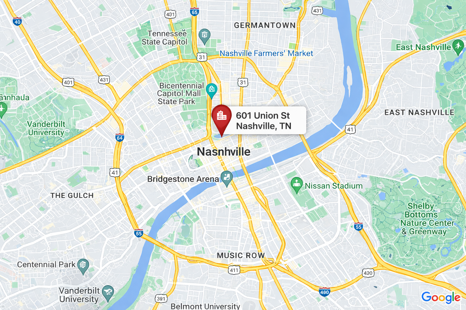 Company location map
